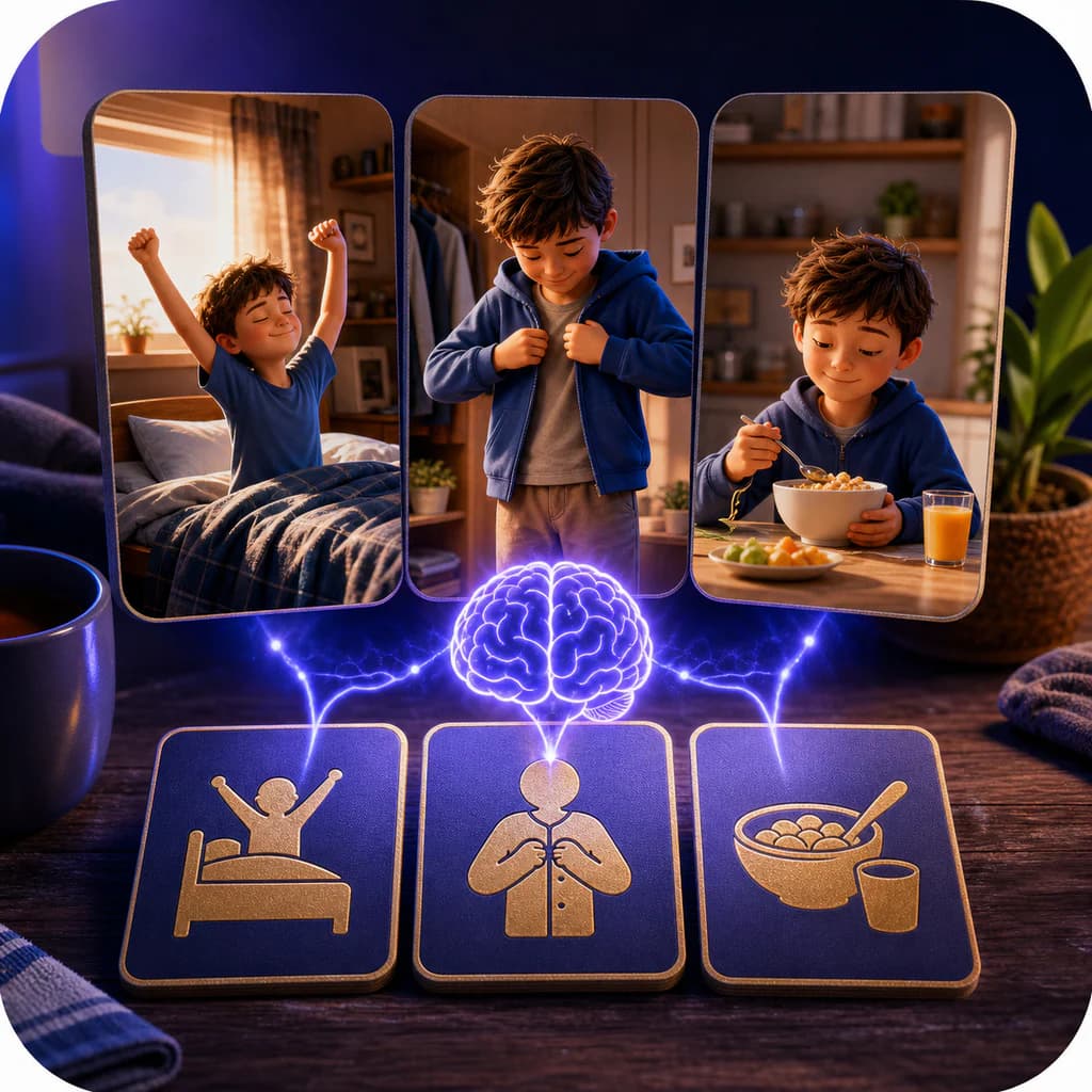 Daily Routines: Memory Match - Learn A2 English with memory