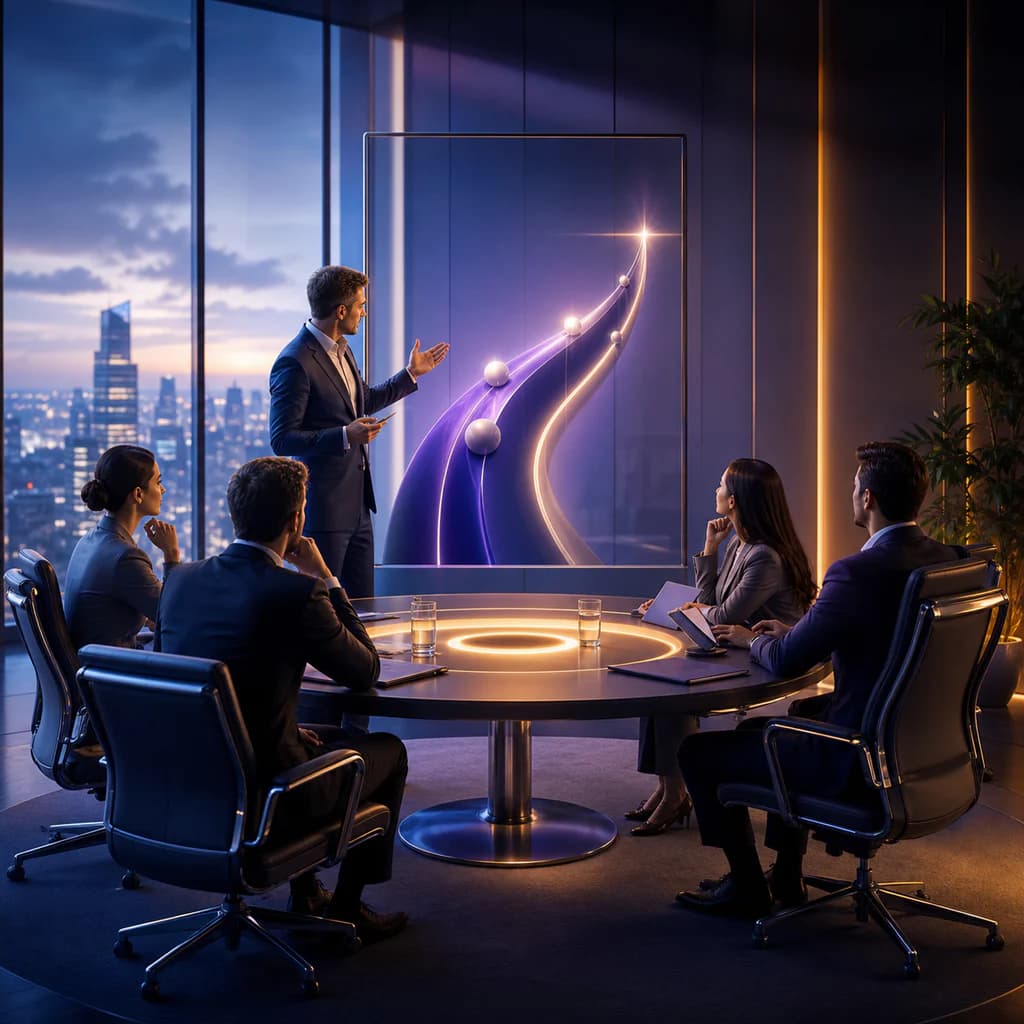 Business Meeting Essential Phrases - Learn B2 English with matching