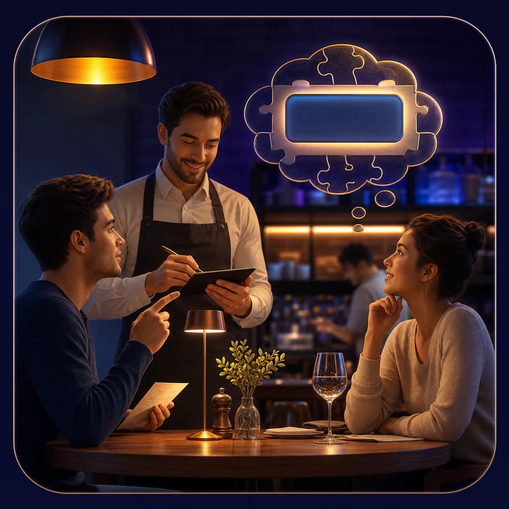 Your First Restaurant Visit - Learn A1 English with word box fill
